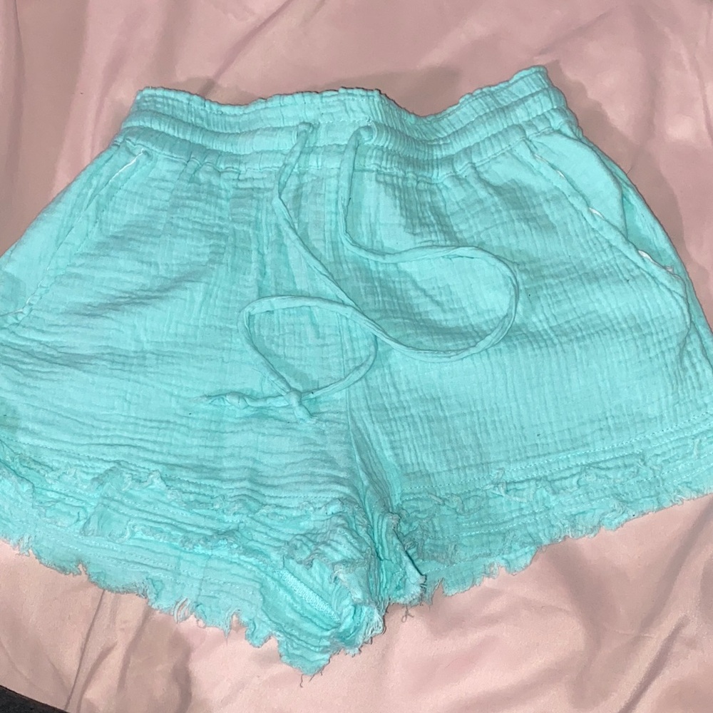 Indigo Reign Turquoise Shorts Small